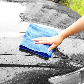 5x ПОЛОТЕНЦЕ ИЗ МИКРОФИБРЫ ДЛЯ МЫТЬЯ И СУШКИ АВТОМОБИЛЕЙ 300г 30см СИНИЙ