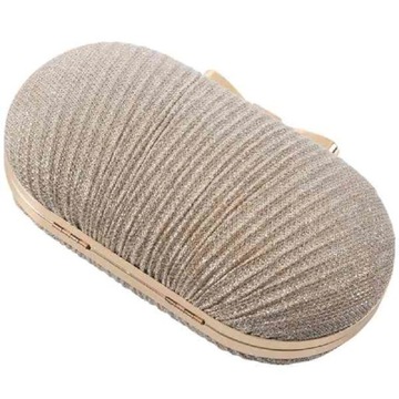 Torebka ZŁOTA Kopertówka Wizytowa Puzderko Sztywna na Łańcuszku