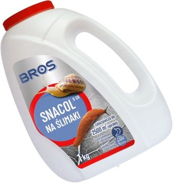 BROS SNACOL 5GB - MOCNY GRANULAT NA ŚLIMAKI 1 kg (butelka)