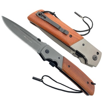 SKŁADANY NÓŻ TAKTYCZNY WOJSKOWY FINKA SURVIVAL EDC MYŚLIWSKI XL BAGNET JB15