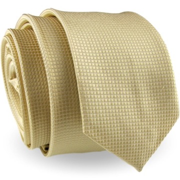 Krawat Męski Elegancki Śledź wąski w kratkę G324