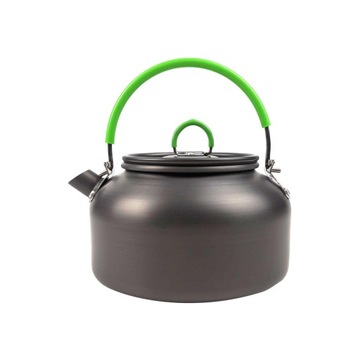 -Outdoor Kettle Camping Kettle Boiling Green Handle