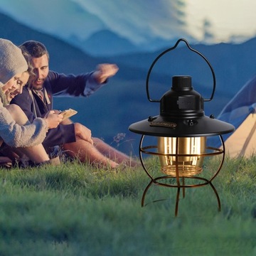 Лампа с пламенем Винтажный фонарь USB аккумуляторная Ретро старинные фонарики