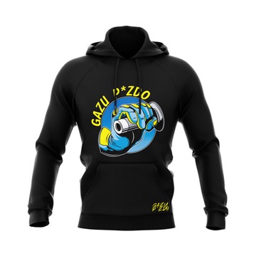 Bluza z kapturem Gazu P*zdo motocyklisty FLUO r. L