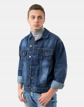 Kurtka Katana Bluza Męska Jeans Jupa 199 L granat