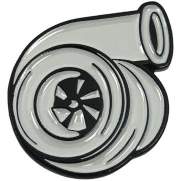 Przypinka pin pins do ubrań plecaka metalowa crocs TURBO TURBINA
