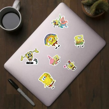 NAKLEJKI EXTRA MIX SPONGEBOB WLEPKI 100 SZT