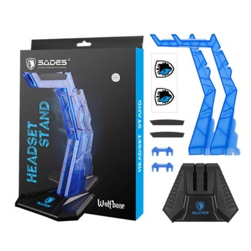 Подставка для наушников Sades Wolfbone BLUE