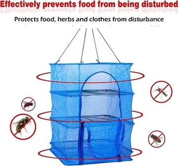 4-слойная складная сетка для сушки семян, рыбы, овощей, фруктов и трав