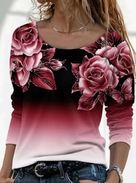 Elegancka bluzka damska modna w kwiaty dużo kolorów