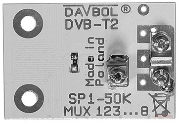 Symetryzator antenowy DVB-T2 SP1-50 MUX1 MUX2 MUX3 MUX4 MUX6 - MUX8 POLSKI