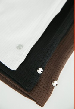 ЖЕНСКИЙ ТОП УЗКОГО КРОЯ В РЕБИНКУ БЕЛЫЙ VOLCANO T-DEMI XXL