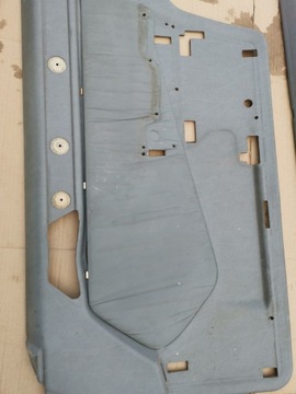 Mercedes W124 серая кожаная обивка дверей