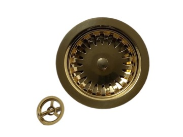 Сифон настенный ручной, GOLD, однокамерный