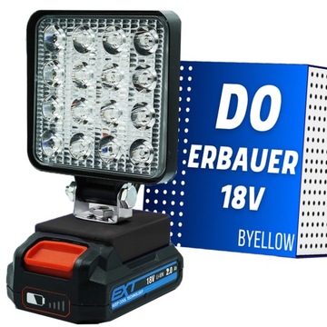 LAMPA ROBOCZA DO ERBAUER EXT latarka LAMPKA LED 18V