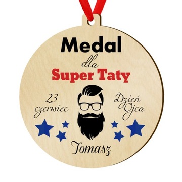 Dzień ojca TATY prezent upominek MEDAL M