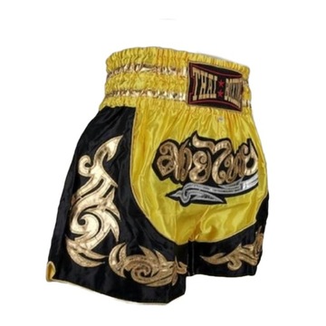 Spodenki Kickboxing Muay Thai 12-14 lat - Żółte M