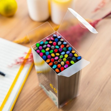 FINELINER НАБОР ЛИНЕРОВ ИЗ 60 ЦВЕТОВ Ручки для рисования 0,4 мм