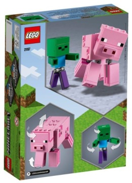 Lego Minecraft 21157 - Хрюша и маленький зомби - БОЛЬШАЯ фига