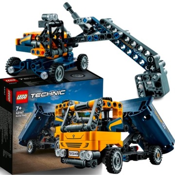 LEGO TECHNIC ZESTAW 2W1 WYWROTKA KOPARKA CIĘŻARÓWKA PREZENT KLOCKI JEZDNE