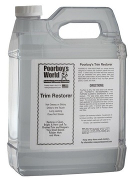Poorboys Trim Restorer 3,78l Dressing do tworzyw