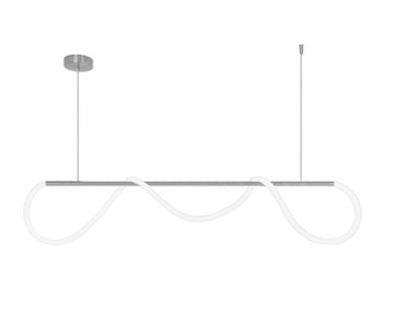 LAMPA SUFITOWA WISZĄCA LONG CHROMOWANA WHITE LED