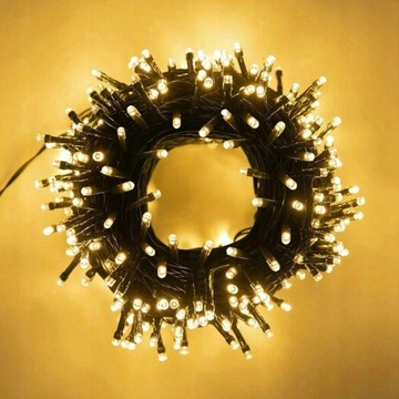 РОЖДЕСТВЕНСКИЕ ОГНИ 300 LED ТЕПЛЫЙ БЕЛЫЙ 22M ЦЕПЬ СВЕТОВ ДЛЯ ПРОГРАММАТОРА