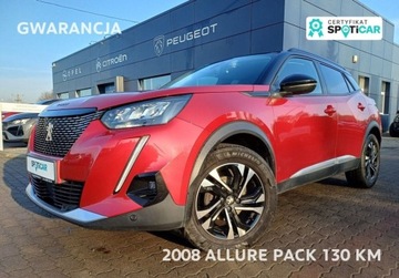Peugeot 2008 II SUV 1.2 PureTech 130KM 2020 Peugeot 2008 2008 Allure Pack 130KM I wl. serwisowany w ASO GWARANCJA