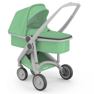 Wózek głęboki z gondolą Greentom mint grey