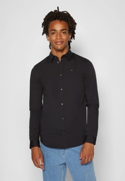 Tommy Jeans koszula męska czarna M s slim fit