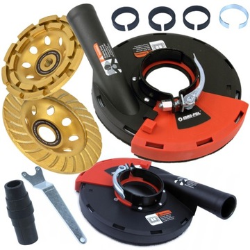ПЫЛЕЗЫЧКА для УГЛОВОЙ ШЛИФРОВОЧНОЙ МАШИНЫ 115-125мм + НАБОР 2 ДИСКОВ