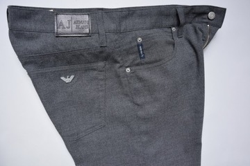 ARMANI JEANS COMFORT FIT CERAMICA K12 SPODNIE STRETCH 34/29