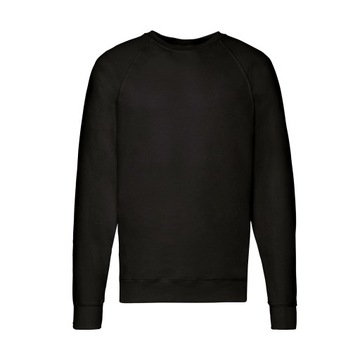 BLUZA FRUIT OF THE LOOM LEKKA Raglan Black XXL
