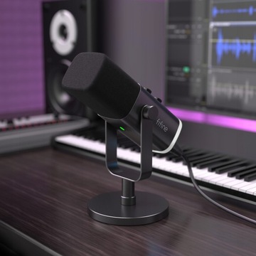 Динамический микрофон FIFINE USB/XLR с отключением звука при нажатии