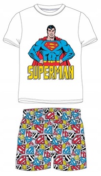 PIŻAMA CHŁOPIĘCA SUPERMAN KRÓTKI RĘKAW 128
