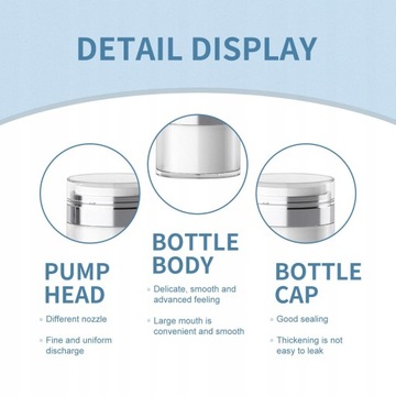 Портативные безвоздушные флаконы с помпой