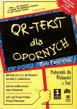 QR-tekst dla opornych Podręcznik Piotr Parafiniuk