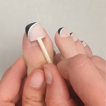 Искусственные ногтей Советы для ног -самостоятельного кошачьего глаза обнаженная квадрат 24sz