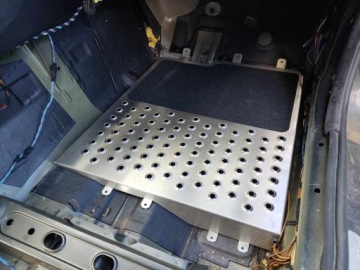 BMW E46 STRAIGHT DRIFT KJS RALLY напольная лента из оцинкованной стали, ЧЕРНАЯ