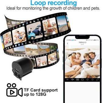 Мини-камера HD1080P Wi-Fi с функцией ночного видения