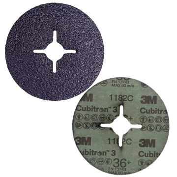 FIBER DISC PRO 3M CUBITRON 3 1182C p36+ 125x22мм АБРАЗИВНЫЙ ДИСК FIBRA
