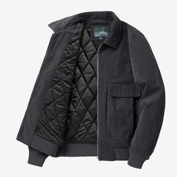 Gmiixder Autumn Winter Male Corduroy Jacket Casual