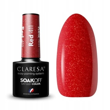 CLARESA LAKIER HYBRYDOWY 5ml RED 411