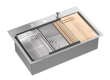 Zlewozmywak Quadron BURT 110 Workstation stal Inox
