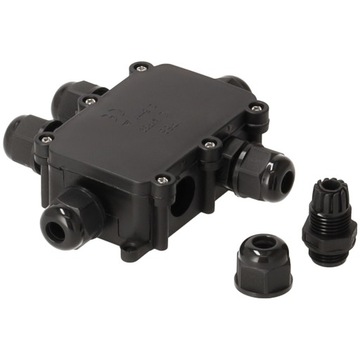 Коробка электрощитовая герметичная с дросселями 6х IP68 наружная с кубом.