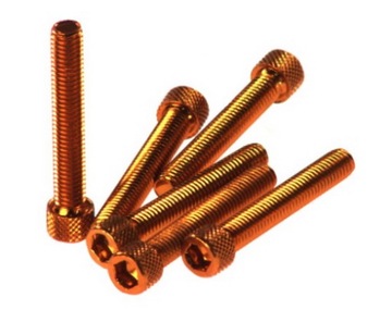 Śruba imbusowa cylindryczna M6 / 45 pomarańczowy