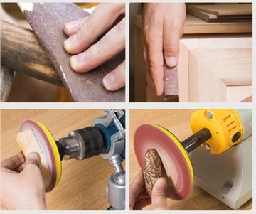 100x ШЛИФОВАЛЬНЫЕ ДИСКОВ 125 БУМАГА НА ЗАПИСКЕ + ДИСК 125