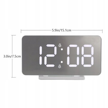 Creative Digital Alarm Clock Temperature LED Numer