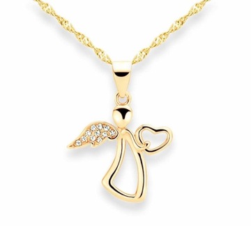 PREZENT NA PIERWSZĄ KOMUNIĘ ŚWIĘTĄ PAMIĄTKA KOMUNII ŚW ŁAŃCUSZEK ANIOŁEK