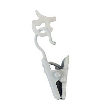 Fasttrade Ślizgi z żabką metalową do szyn aluminiowych białe 10 sztuk